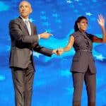 As Michelle Obama Rails Against the “Wealthy,” She Wears Expensive Pantsuit