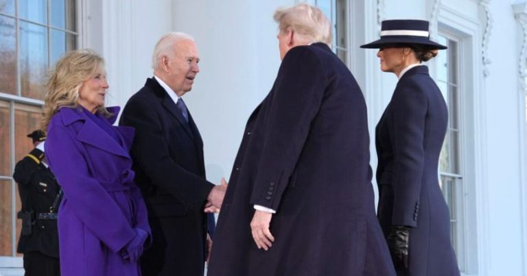 Biden Tells Trump ‘Welcome Home’ As He Greets Him at the White House