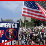 Anti-Trump Protest in Los Angeles Devolves into Riot, Police Targeted with Lasers