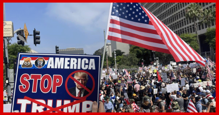 Anti-Trump Protest in Los Angeles Devolves into Riot, Police Targeted with Lasers