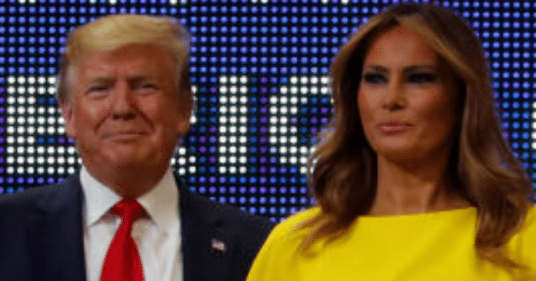 Melania Trump shows off powerful yellow jumpsuit at Florida rally