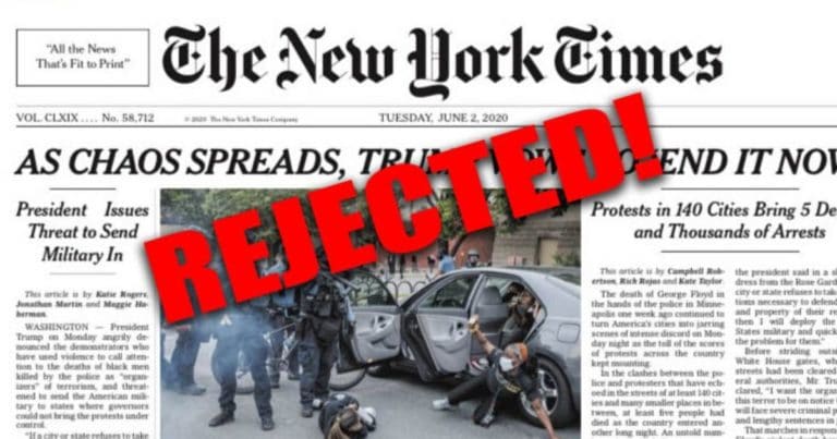 Democrats Angered By NYT Trump Headline – So The Paper Quickly Changes It