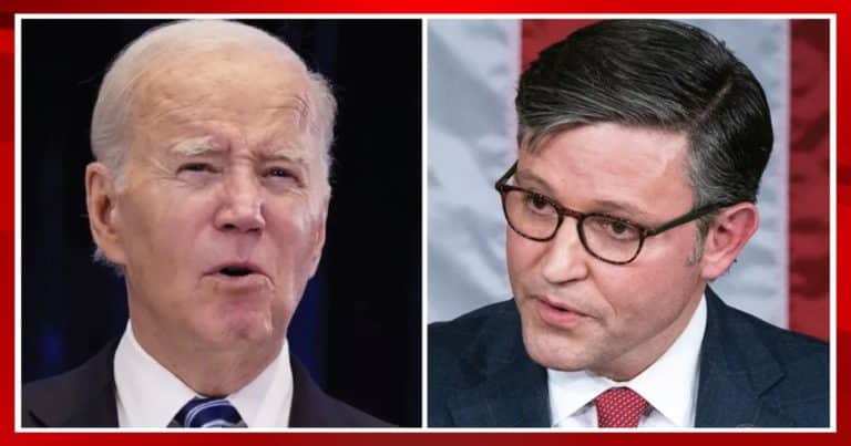 New Speaker Sends Biden a Brutal Message – Johnson Reveals the 1 Huge Problem He Has with Joe